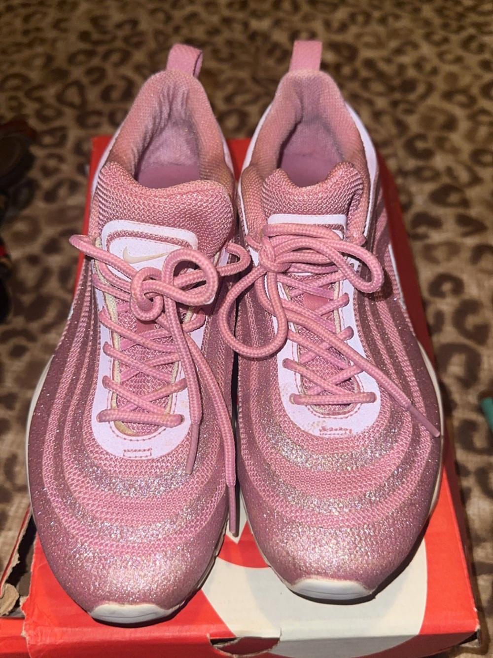 Nike Women’s Pink Glitter Wave Sneakers